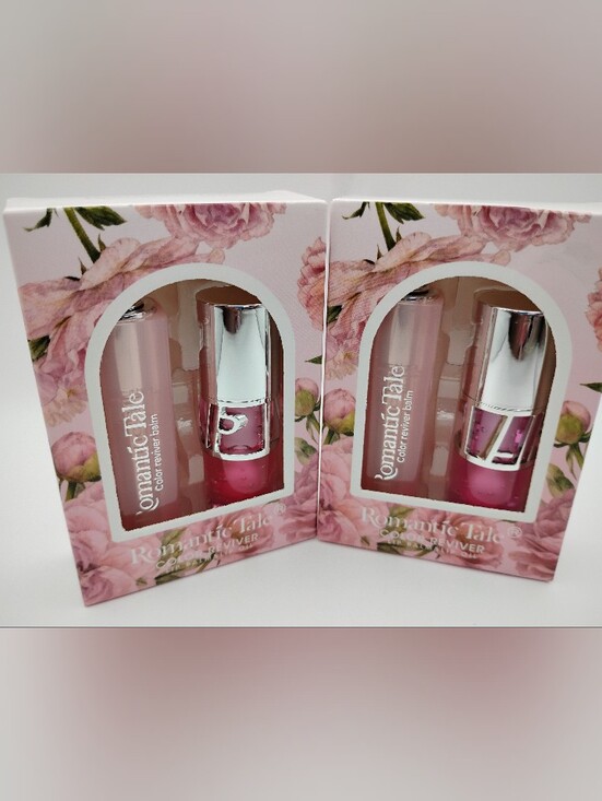 Romantic Tale Other - 2 Sets Romantic Tale Pink Color Reviver Lip Balm + Hydrating Pink Lip Oil BNIB